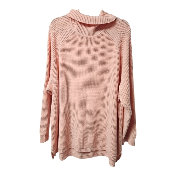 Woman within size 38/40 peach waffle sweater - Picture 2 of 5